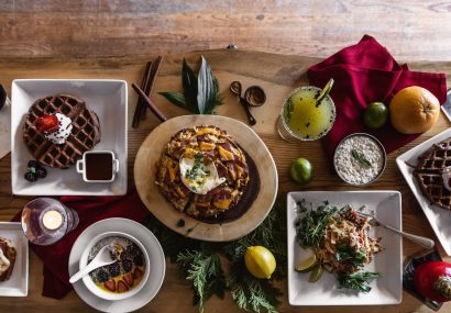 Santa Fe Oxygen Bar-Table of Food